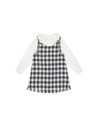 Abel & Lula Rochie casual - Negru/Ecru - Maneca lunga