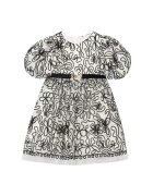 Abel & Lula Rochie fete - Ecru/Negru