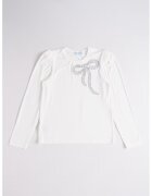 Abel & Lula Bluza regular fit cu margele - Alb