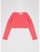 Abel & Lula Bolero cu aspect texturat - Fucsia