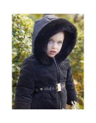 Abel & Lula Geaca din puf 5839 Negru Regular Fit - Poliester