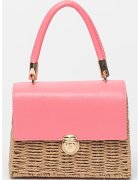 Abel & Lula Geanta crossbody cu bareta detasabila - Maro deschis/Roz