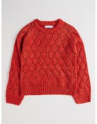 Abel & Lula Pulover cu maneci raglan - Caramiziu