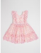 Abel & Lula Rochie cu model floral - fara maneci - Alb/Lila/Roz