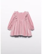 Abel & Lula Rochie evazata cu model in carouri - Roz prafuit