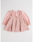 Abel & Lula Rochie evazata cu model in carouri - Roz/Roz prafuit