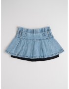Abercrombie & Fitch Fusta-pantalon din denim - Albastru deschis melange