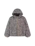 Abercrombie & Fitch Geaca cu model si fermoar - Negru/Maro taupe deschis