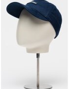Abercrombie & Fitch Sapca baseball ajustabila cu aplicatie logo - Alb/Bleumarin