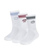 Abercrombie & Fitch Set de sosete lungi - 3 perechi - Rosu/Alb/Albastru