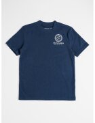 Abercrombie & Fitch Tricou din amestec de bumbac cu imprimeu - Alb/Bleumarin