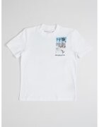 Abercrombie & Fitch Tricou din amestec de bumbac cu imprimeu foto - Alb