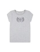 Abercrombie & Fitch Tricou din amestec de bumbac cu logo - Gri melange