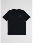 Abercrombie & Fitch Tricou regular fit cu decolteu la baza gatului - Negru
