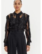 Access fashion Camasa dama - 304937804 - Poliester - Negru - Negru