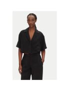 Access fashion Camasa dama 53-7043 - Rayon/Poliester - S-M INTL - Negru