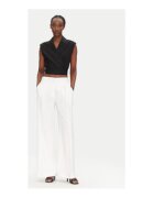 Access fashion Pantaloni dama - 92% vascoza - alb -