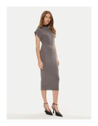 Access fashion Rochie dama - 304991141 - Poliester/Rayon - Gri - Gri