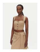 Access fashion Top dama 53-2216 - Bumbac - Bej - Bej