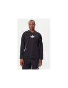 adidas Bluza din poliester cu logo si maneci lungi