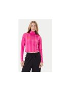 adidas Bluza scurta din poliester cu fermoar scurt si maneci lungi