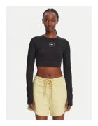 adidas Bluza slim fit crop cu logo