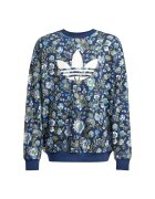 adidas Bluza sport cu imprimeu floral si logo contrastant