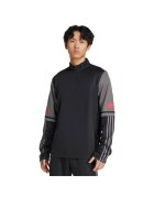 adidas Bluza Squadra 25 - negru-gri - material reciclat - cu uscare rapida - guler ridicat