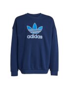 adidas Bluzon cu print logo si maneci cazute