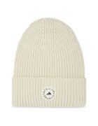adidas by Stella McCartney Caciula cu nervuri si logo - ecru