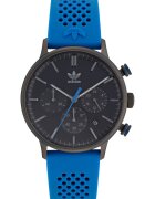 adidas Ceas barbatesc CODE ONE CHRONO - gri - curea silicon albastra - 40x10mm - rezistenta apa 5 ATM