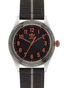 adidas Ceas barbatesc - inox - 42 mm - curea sintetica - negru - rezistent la apa 5 ATM