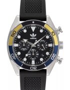 adidas Ceas barbatesc - inox/silicon - 41 mm - rezistenta apa 5 ATM - negru