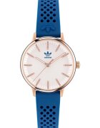 adidas Ceas dama - 32 mm - inox/silicon - albastru/auriu