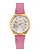 adidas Ceas dama AOFH22509 - 36mm - curea silicon roz - carcasa otel auriu rose - cadran argintiu