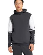adidas Hanorac barbatesc Squadra 25 - gri si alb - bumbac si poliester - cu buzunare cu fermoar