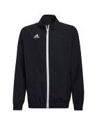 adidas Hanorac copii Entrada 22 - negru - material poliester - fermoar lung - guler inalt
