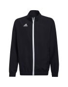 adidas Hanorac copii Entrada 22 - negru - material poliester - fermoar lung - guler inalt