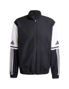 adidas Hanorac sport barbati Squadra 25 Presentation - negru - poliester - cu fermoar si buzunare laterale