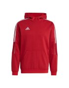 adidas Hanorac sport barbati - Tiro 21 - rosu - bumbac si poliester reciclat