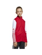 adidas Hanorac sport copii Squadra 25 Jr - poliester - alb/rosu