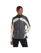 adidas Jacheta dama Marathon - gri - XS - cu gluga - material respirabil