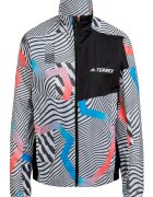 adidas Jacheta impermeabila cu imprimeu abstract -