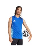 adidas Maiou sport barbatesc Tiro 25 Competition - albastru - fara maneci - 100% poliester reciclat