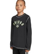 adidas Originals Bluza de bumbac cu cusaturi contrastante - Verde lime/Gri antracit