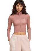 adidas Originals Bluza de trening crop cambrata - Roz prafuit