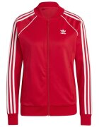 adidas Originals Bluza de trening cu fermoar Adicolor Classics - Alb optic/Rosu vermillion