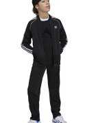 adidas Originals Bluza de trening cu fermoar si broderie logo - Negru