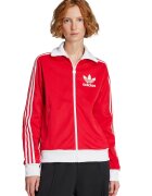adidas Originals Bluza de trening cu fermoar si detaliu logo Heritage - Alb/Rosu vermillion