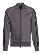 adidas Originals Bluza de trening cu fermoar si logo - Alb/Negru/Gri